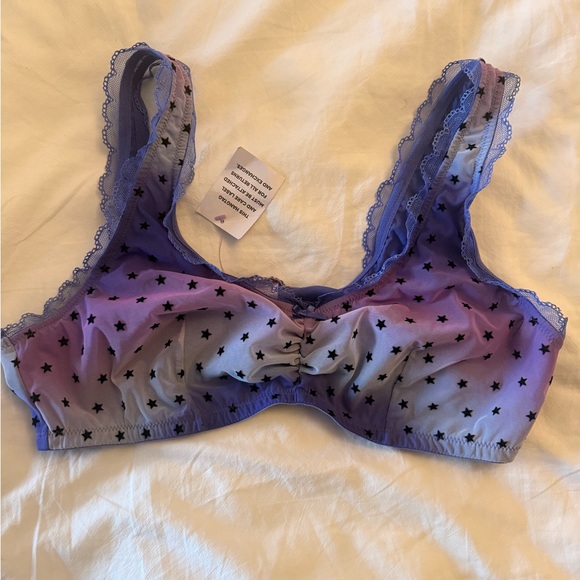 Savage X Fenty Other - Rare Savage X Fenty Star-Print Bralette in Purple Ombre